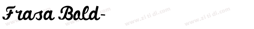 Frasa Bold字体转换
